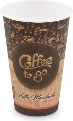 Produktbild von 50x Kaffeebecher XL 'Coffee To Go' Latte Macchiato Cappuccino 400ml 510ml