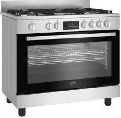 Produktbild von Beko BGM11226EX Kuchyňský sporák Volně stojící sporák Plynová varná deska Černá, stříbrná A+
