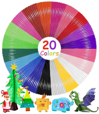 3D-Stift Filament PLA 1,75 mm, 20 Farben, 100 m