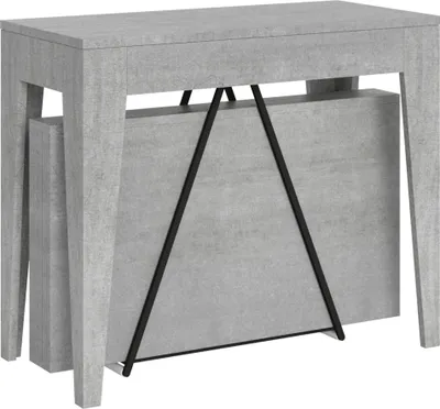 Produktbild von ITYHOME - Ausziehbarer Konsolentisch 90x42/302 cm Zima Zement