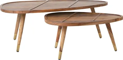 Produktbild von Dutchbone Sham Couchtisch Organisch Holz 2er-Set