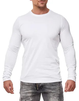 Produktbild von Mivaro Herren Langarmshirt Basic aus 100% Baumwolle – Longsleeve T-Shirt Langarm Regular Fit - atmungsaktiv - bis 5XL - ideal für Arbeit & Freizeit