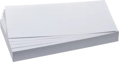 Produktbild von Moderations-Karte Rechteck 205mmx95mm Weiß 500 Stück Packung mit 8 Stück