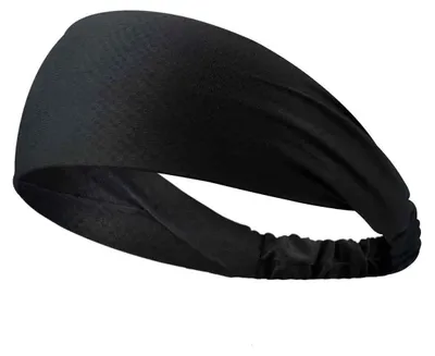Produktbild von Sport-Stirnbänder für Damen und Herren, breite, dehnbare und rutschfeste Schweißbänder zum Laufen, Radfahren, Baseball, Basketball, Fußball und Yoga