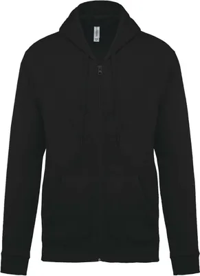 Produktbild von Kariban Herren Sweatjacke Kapuzenpullover Hoodie Sweatshirt Pullover, Größe:S, Farbe:Schwarz