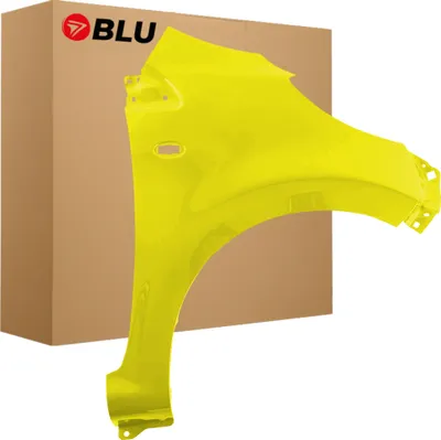Image de BLU Aile Compatible avec Peugeot 107 KBL Droite Gelb JauneZitrus | 2005-2014 | Avant | Peint| Prêt à Monter | Acier