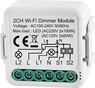 Produktbild von Smart Dimmer Modul 2-Kanal WLAN für flexible Lichtsteuerung