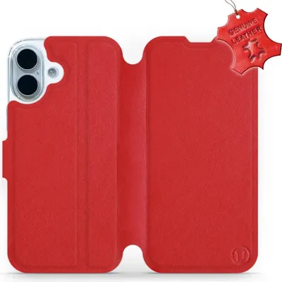 Produktbild von Echtleder Handyhülle für iPhone 17, Mobiwear Leather, Rot