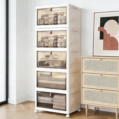 Produktbild von Aufbewahrungsbox 22 Liter – Stapelbare und faltbare Box – Transparent – Kunststoff