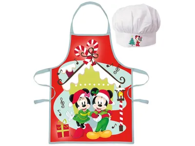 Produktbild von Kinderschürze Minnie und Mickey Mouse Weihnachten
