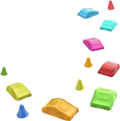 Produktbild von Gleichgewichtssteine - Motorik - Gleichgewichtsspielzeug - Kindersteine - Balancesteine - Spielzeug - Heuveltöpfe