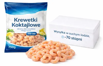 Zdjęcie produktu dla Krewetki koktajlowe obrane blanszowane 750 g