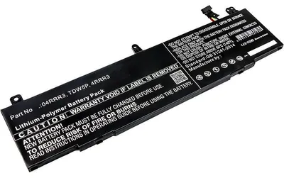 Image de subtel 1x Batterie pour Ordinateur portable Compatible avec Dell Alienware 13 R3, 4RRR3 - (4800mAh, 15.4V)