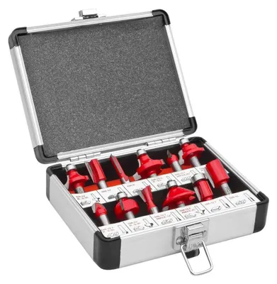 Produktbild von 12-teiliges Fräset mit Schaftdurchmesser 8 mm