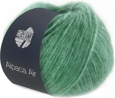 Produktbild von Lana Grossa ALPACA AIR 50 g kuschelweiches Alpaka- und Merino-Strickgarn 140 m  Farbe 023 - helles Seegrün
