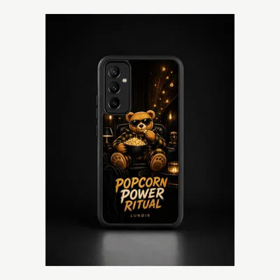 Productafbeelding van Samsung A54 hoesje, telefoonhoesje, beschermhoesje, case met popcornmotief – LUNØIR ©