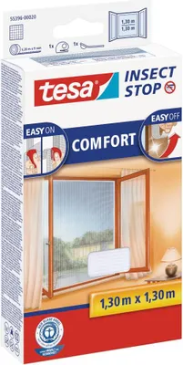 Produktbild von tesa Fliegengitter Insect Stop COMFORT weiß 1,3 x 1,3 m