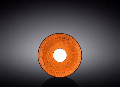 Produktbild von Wilmax Untertasse 11 cm Orange Porzellan WL-667333/B