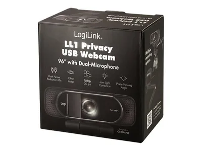 Image de Logilink Webcam 1080p FHD Webcam + microphone Privacy 96