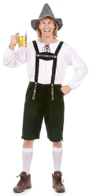 Produktbild von Bayer Lederhose Trachtenkostüm dunkelgrün - XL