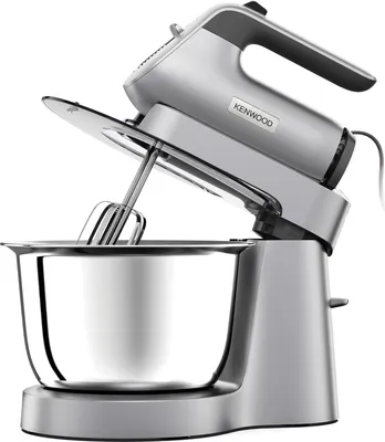 Produktbild von Kenwood Chefette HMP54.000SI - Handmixer und Küchenmaschine in einem, 3,5 l Edelstahl-Schüssel, variable Geschwindigkeit + Pulse-Funktion, 650 Watt,