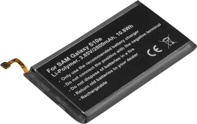 Produktbild von Avizar, Ersatzakku für Galaxy S10e 3,85 V 2800mAh Li-Polymer, Schwarz