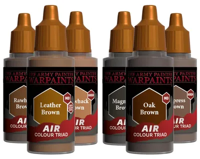 Airbrush-Farbset Neutral Brown, 6 x 18 ml, Acryl