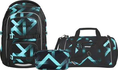 Produktbild von Coocazoo, Schulrucksack-Set PORTER, Laser Lights 3-teilig
