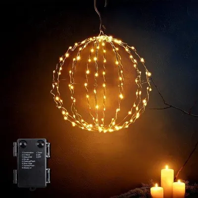Productafbeelding van LED Bal Lampen voor Buiten met 140 Warm Witte LED's