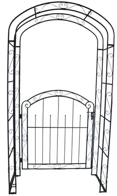 Produktbild von Pforte Gartenpforte Gartentor Metalltor Tor Eingang mit Rosenbogen Rankhilfe