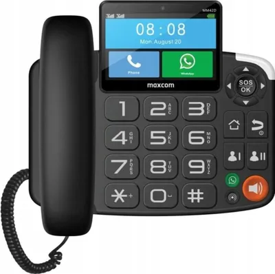 Produktbild von Maxcom Stationäres SIM-Telefon: WhatsApp, LTE, SOS-Taste, Lautstärke
