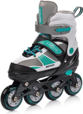 Obrázek produktu pro meteor ROX inline brusle dětské kolečkové brusle quad brusle dětské inline brusle M 34-37 mint