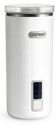 Imagen del producto de COSTWAY, espumador de leche eléctrico, 6 en 1, 400W, 250ml, para espuma caliente o fría, espumador de leche para cappuccino, latte, moka, macchiato