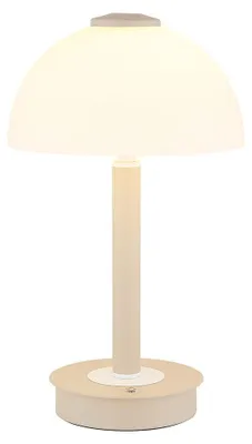 Produktbild von LED Tischleuchte ULDIN Pilzlampe, Glas Sand, Touchdimmer, Dimmbar