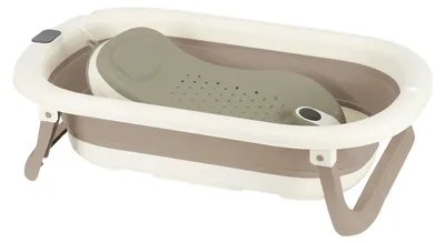 Obrázok produktu pre Detská vaňa, ergonomický dizajn, integrovaný teplomer, khaki