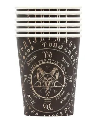 Obrázek produktu pro 6 papírových kelímků Ouija - univerzální velikost