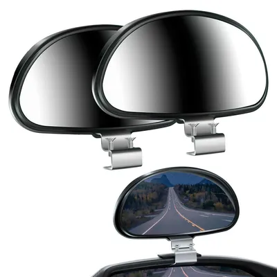 Immagine prodotto di Specchi retrovisori per angolo cieco per auto, set da 2, HD, convessi, grandangolo, regolabili, universali