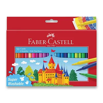 Immagine prodotto di FABER-CASTELL Filzstift Castle 50er Kartonetui