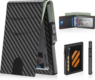 Produktbild von Famanu Geldbörse Herren mit RFID-Schutz und Reißverschlussfächern - schlank