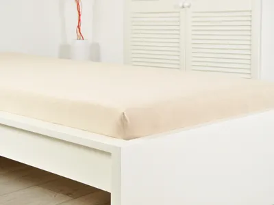 Produktbild von Jersey-Spannbettlaken für Kinderbett EXCLUSIVE 70x140 cm cremefarben