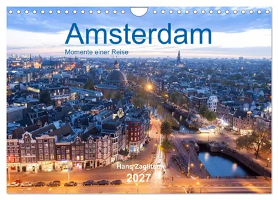 Produktbild von Amsterdam - Momente einer Reise (Wandkalender 2027 DIN A4 quer), CALVENDO Monatskalender