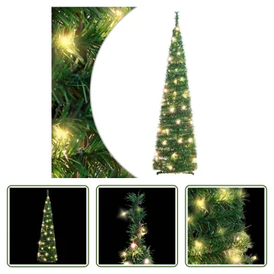 Obrázok produktu pre The Living Store Pop-Up vianočný stromček umelý 50 LED diód zelená 120 cm