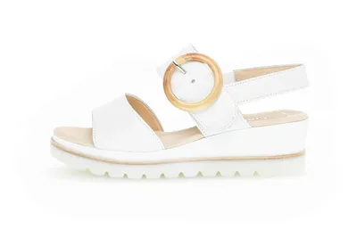 Produktbild von Gabor Fashion Sandaletten in Übergrößen Weiß 24.645.21 große Damenschuhe, Größe:43