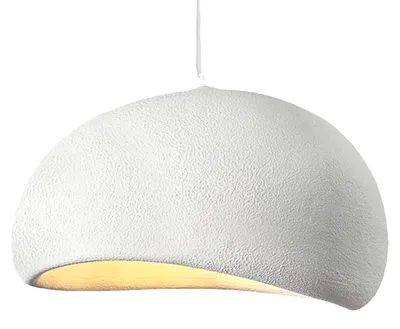 Hängelampe Ø30cm, skandinavisch, E27, verstellbar, weiß