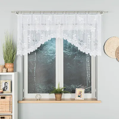 Zdjęcie produktu dla Zasłona dekoracyjna do klapek RENATA 80 biała 250x80 cm MyBestHome