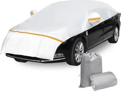Obrázok produktu pre Strieborná plachta na SUV, nepremokavá, s háčikmi a popruhmi, 2,35 x 5,20 m
