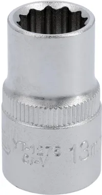 Image de Douille courte de 13 mm, 1/2", 12 pans, CV