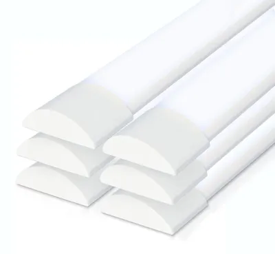 Image de HOFTRONIC - Lot de 6 Règlettes LED 150 cm 50W 7000 lm 6500K Blanc IP20