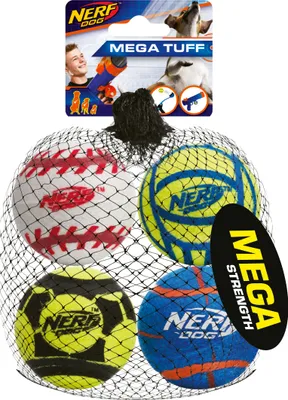 Produktbild von NERF Dog Tennisbälle 4er megastark 6,4cm