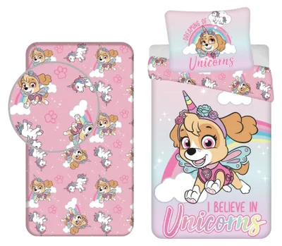 Image de Ensemble de literie Paw Patrol : couette et drap housse